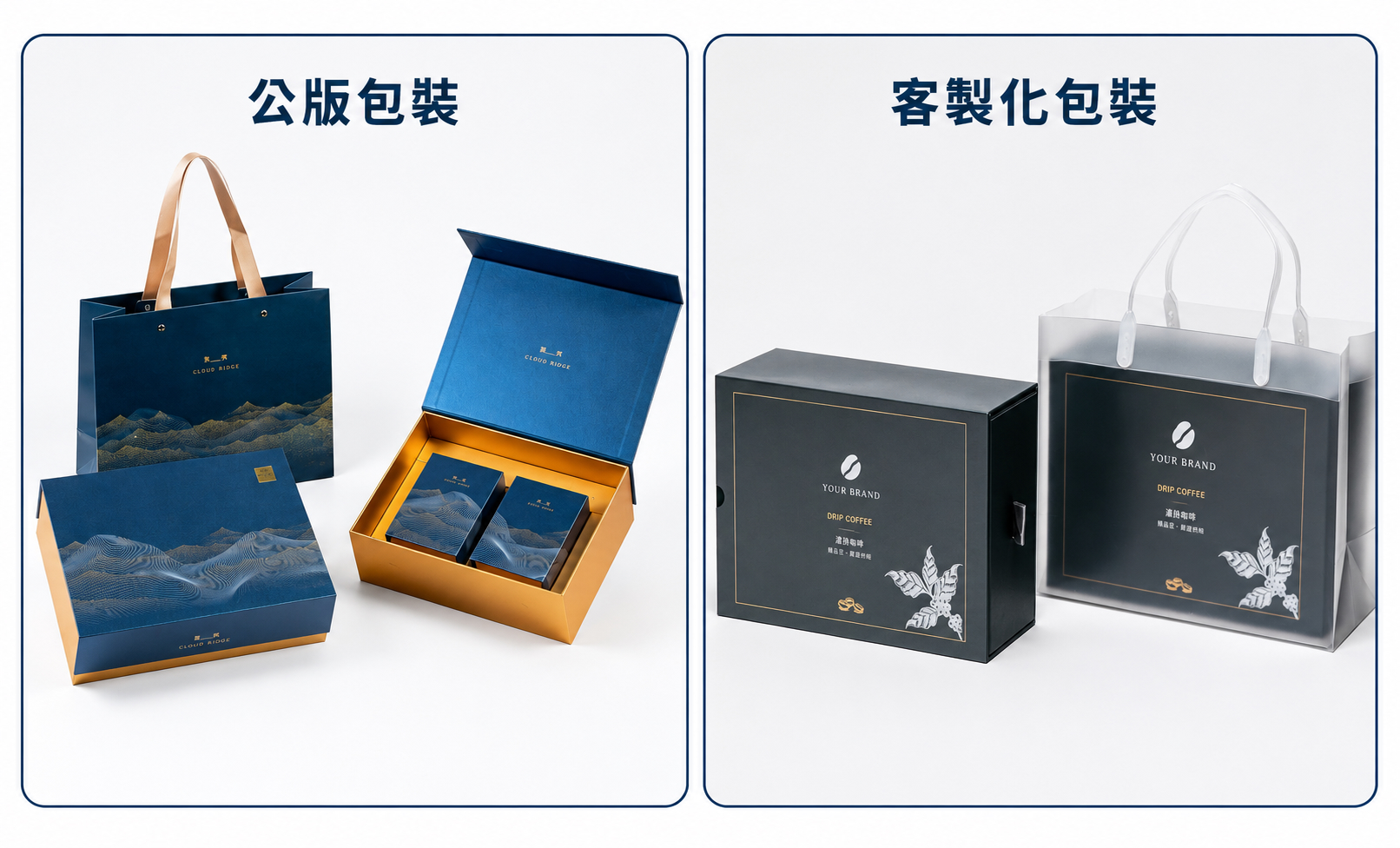 公版包裝、客製化包裝